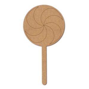 Candy Stick Shape MDF Cutout for Art and Craft