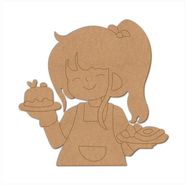 Baker Pre Marked Cutout for Art and Craft