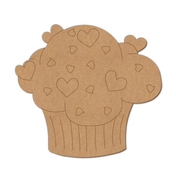 Cupcack Shape MDF Cutout for Art and Craft