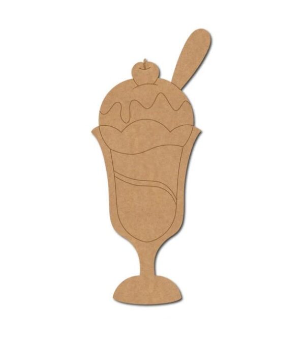 Milkshake MDF Cutout for Art and Craft