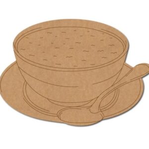 Cup Plate Shape Cutout for Art and Craft