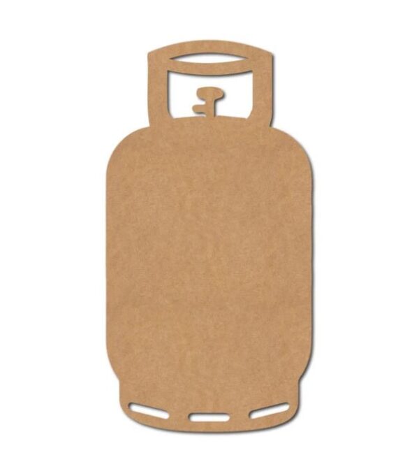 Gas Cylinder Shape Cutout for Art and Craft