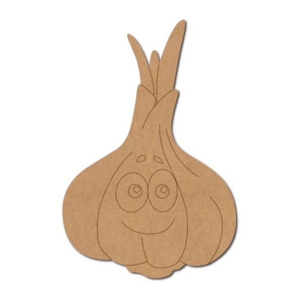 MDF Garlic Shape Cutout for DIY Projects