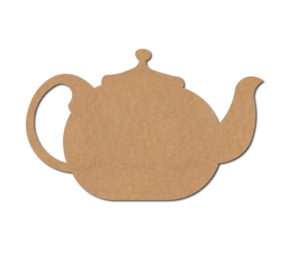 Custom MDF Kettle Shape MDF Cutout for Art and Craft