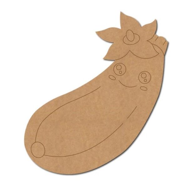 MDF Brinjal Shape Cutout for DIY Projects (Copy)