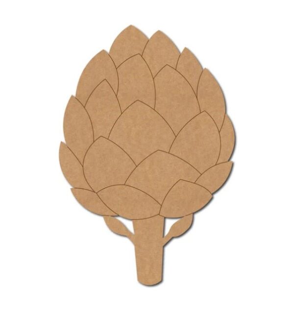 MDF Pinecone Shape Cutout for DIY Projects