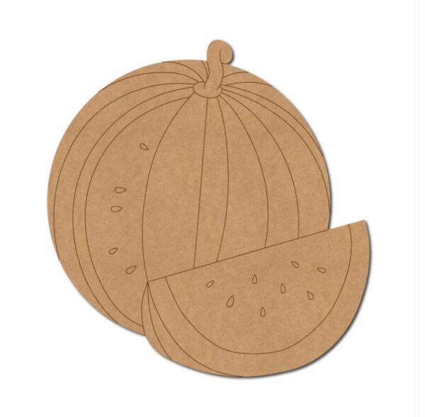 MDF Water Melon Shape Cutout for DIY Art and Crafts