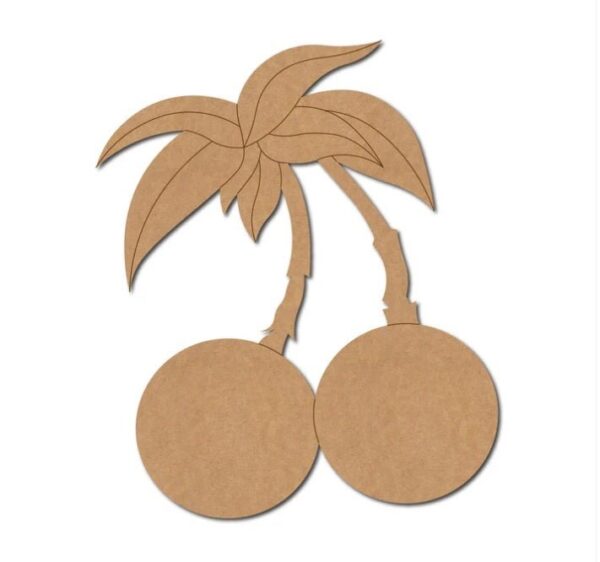 MDF Plum Shape Cutout for DIY Projects