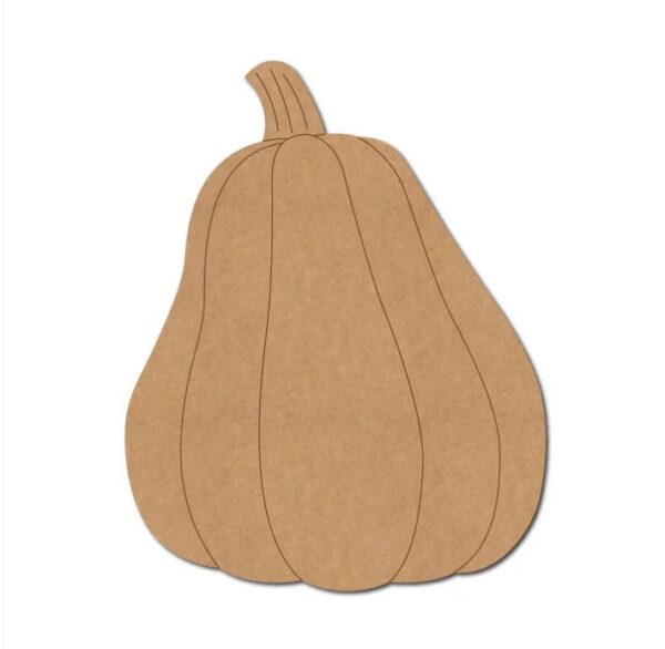 MDF Unfinished Pumpkin Shape Cutout for DIY Projects