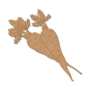 MDF Carrot Shape Cutout for DIY Projects