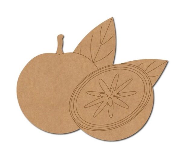 MDF Star Apple Shape Cutout for DIY Projects