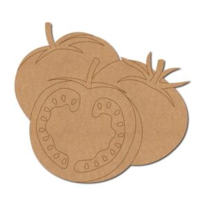 MDF Unfinished Tomato Shape Cutout for DIY Projects