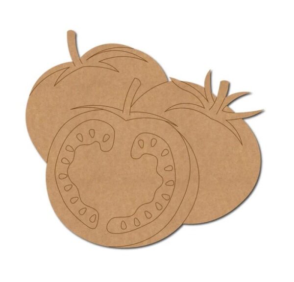 MDF Unfinished Tomato Shape Cutout for DIY Projects