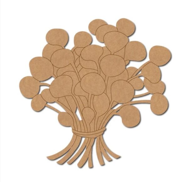 MDF Watercress Shape Cutout for DIY Projects