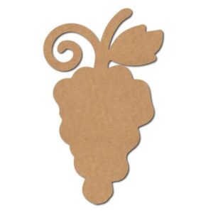 MDF Unfinished Grapes Shape Cutout for DIY Projects