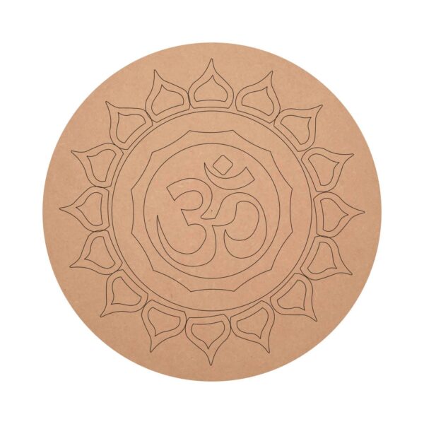 Pre marked MDF OM Shape Mandala