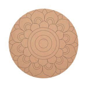 KV Crafts Rangoli Design Mandala Pre marked MDF Board