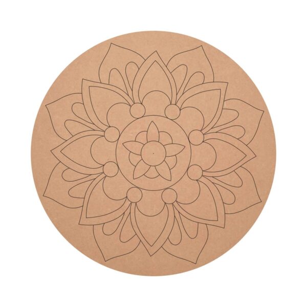 Pre marked MDF Custom Pattern Design Mandala