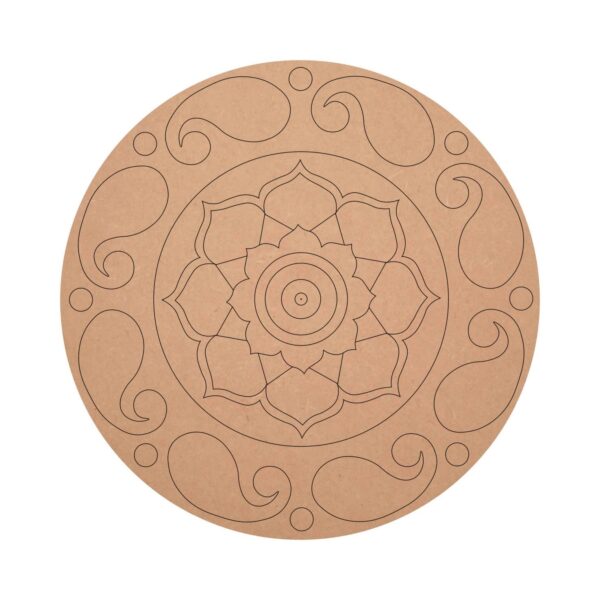 Pre marked MDF Carry Shape Art Mandala