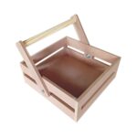 MDF Hamper Basket with Movable Handle MDF Storage Basket