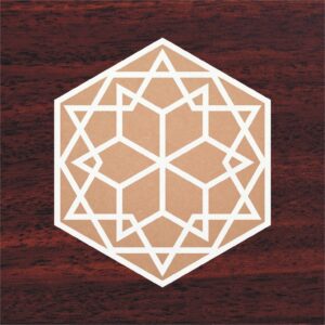 Hexagon Shape MDF Rangoli Creations