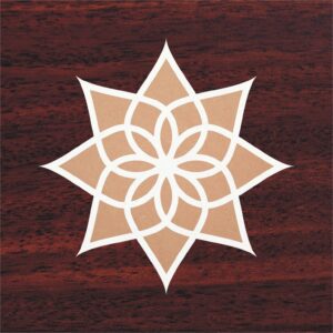 Star Pattern MDF Rangoli Cutting for Decoration