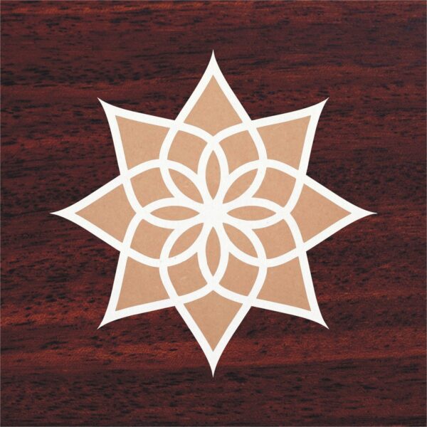 Star Pattern MDF Rangoli Cutting for Decoration