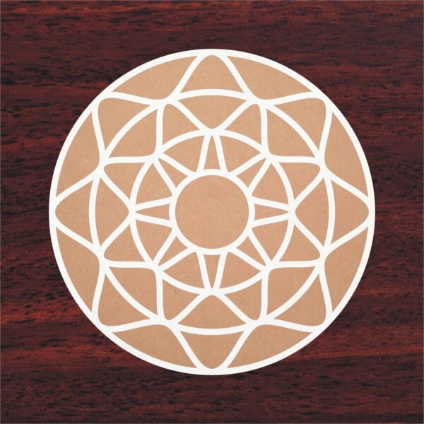Round Floral MDF Rangoli Patterns