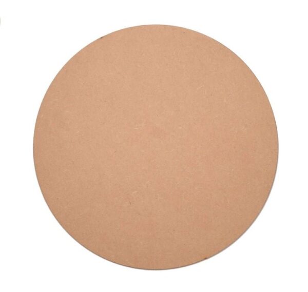 MDF Plain Round Base, Unfinished MDF Circle, Art and Craft Board Sheet