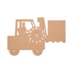 DIY MDF JCB Style Clock Base