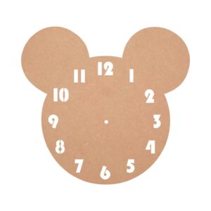 DIY MDF Table Clock Pattern Clock Base