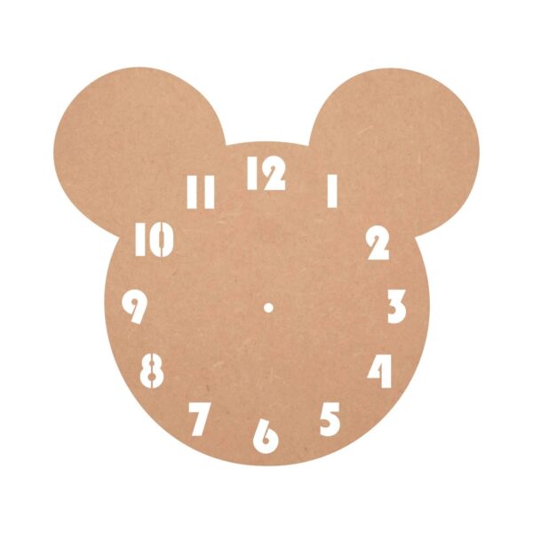 DIY MDF Table Clock Pattern Clock Base