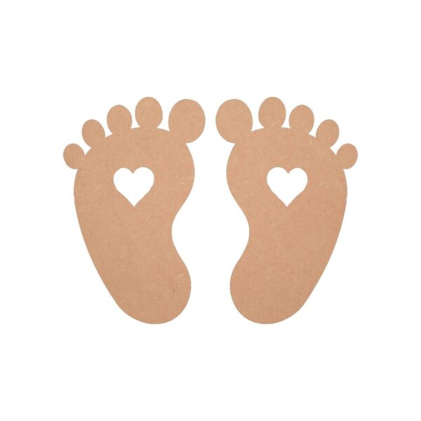 Mdf Baby Feet Shapes Baby Shower