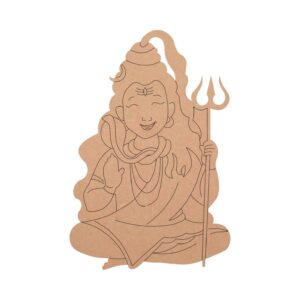MDF Pre Marked Little Shiv Ji Shape Cutout