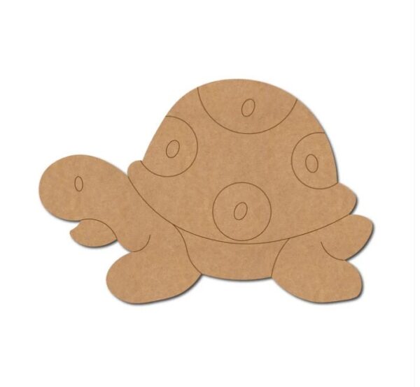MDF Turtle Cutouts for Personalized Craft Projects (SETT5)