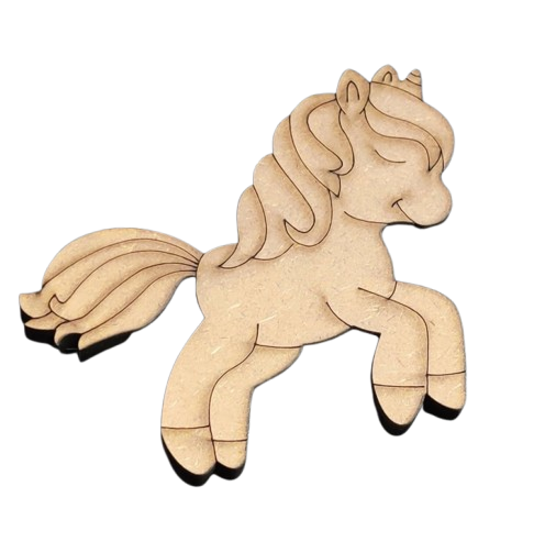 Wooden Unicorn Cutouts – Perfect for DIY Projects (SEUN13)