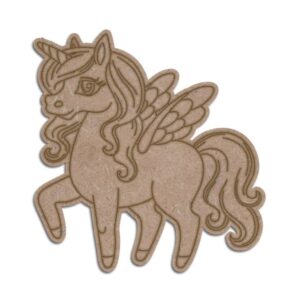 Unicorn Cutouts for DIY Crafts – Smooth MDF Finish (SEUN20)
