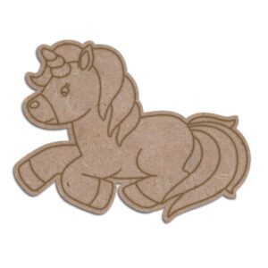 Premium MDF Unicorn Cutouts for Creative Projects (SEUN17)