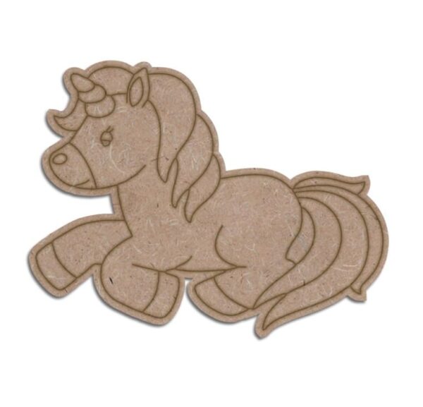 Premium MDF Unicorn Cutouts for Creative Projects (SEUN17)