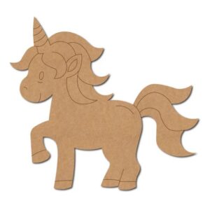 Perfect MDF Unicorn Cutouts for Kids' Craft Activities (SEUN4)
