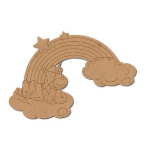 Beautiful MDF Unicorn Cutouts for Scrapbooking and Art (SEUN6)