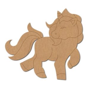 MDF Unicorn Shapes for Craft and Gift-Making (SEUN7)