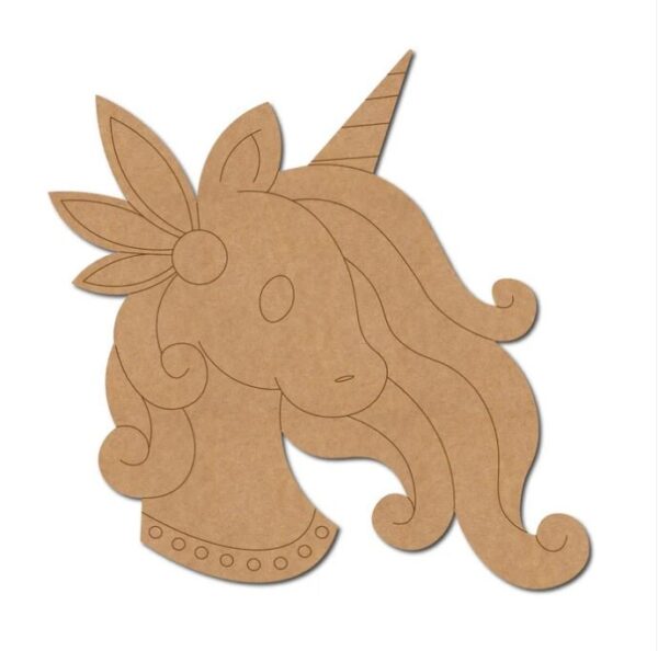 MDF Unicorn Shapes for Personalized Craft Projects (SEUN9)