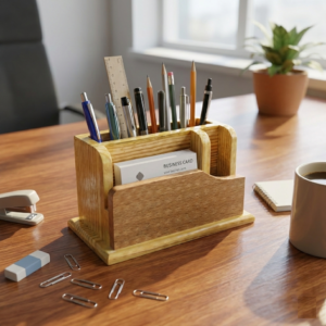 Personalized Wooden Pen Stand for Corporate Gifts