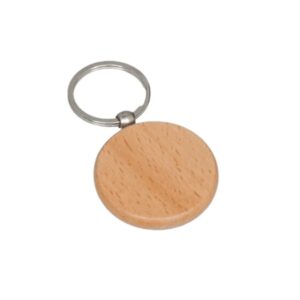 Wooden Round Shape Keyrings for Gifting